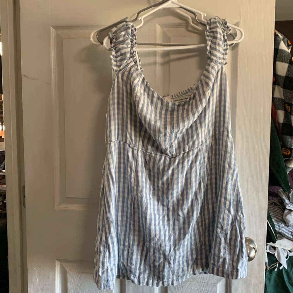 Abercrombie and fitch off shoulder linen dress
